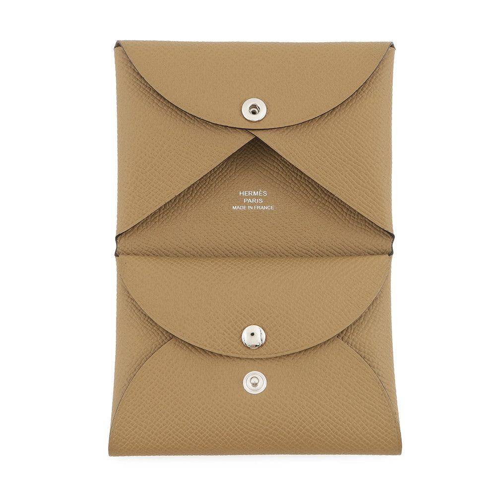 HERMES Calvi Duo Dune Epsom