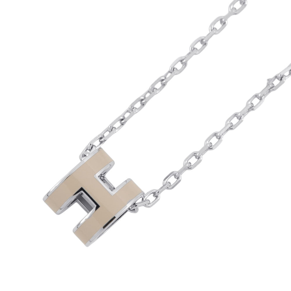 HERMES Pop Ash Necklace Size Mini Marong rasse Metal Lacquer