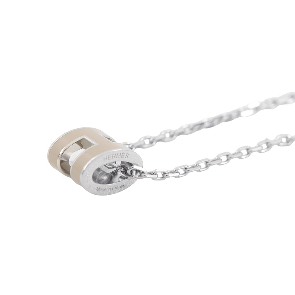 HERMES Pop Ash Necklace Size Mini Marong rasse Metal Lacquer