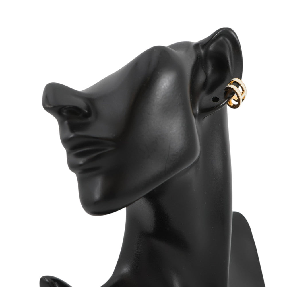 HERMES Pop Ash Ear Cuff White Gold Plated Lacquer