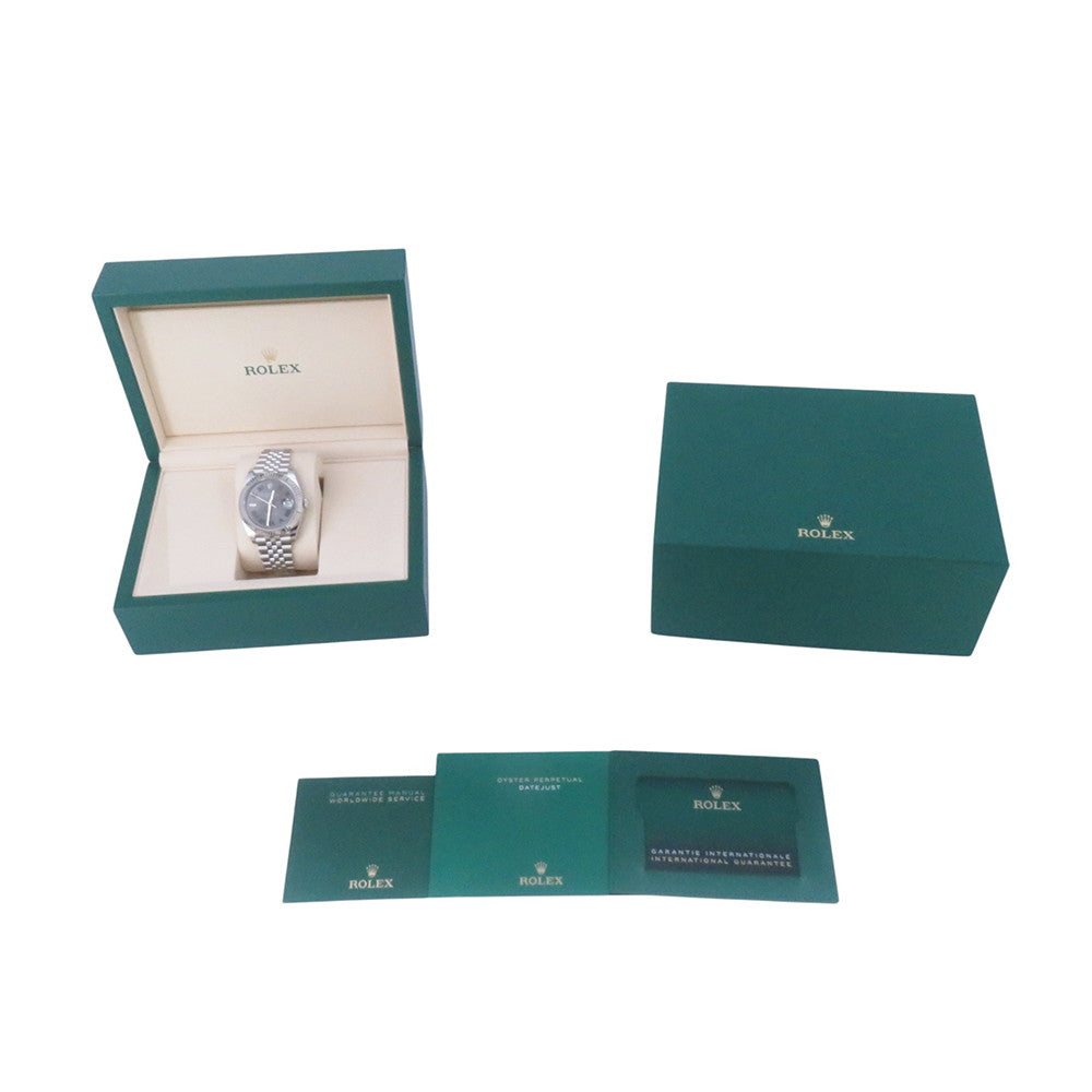 ROLEX Datejust W41mm Stainless Steel K18WG Slate Dial126334