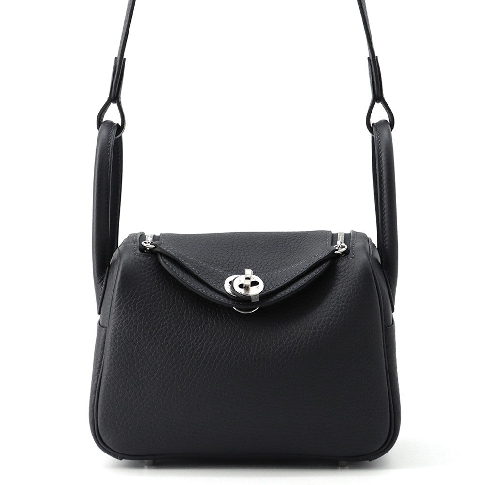 HERMES Lindy Caban Taurillon Clemence Size Mini