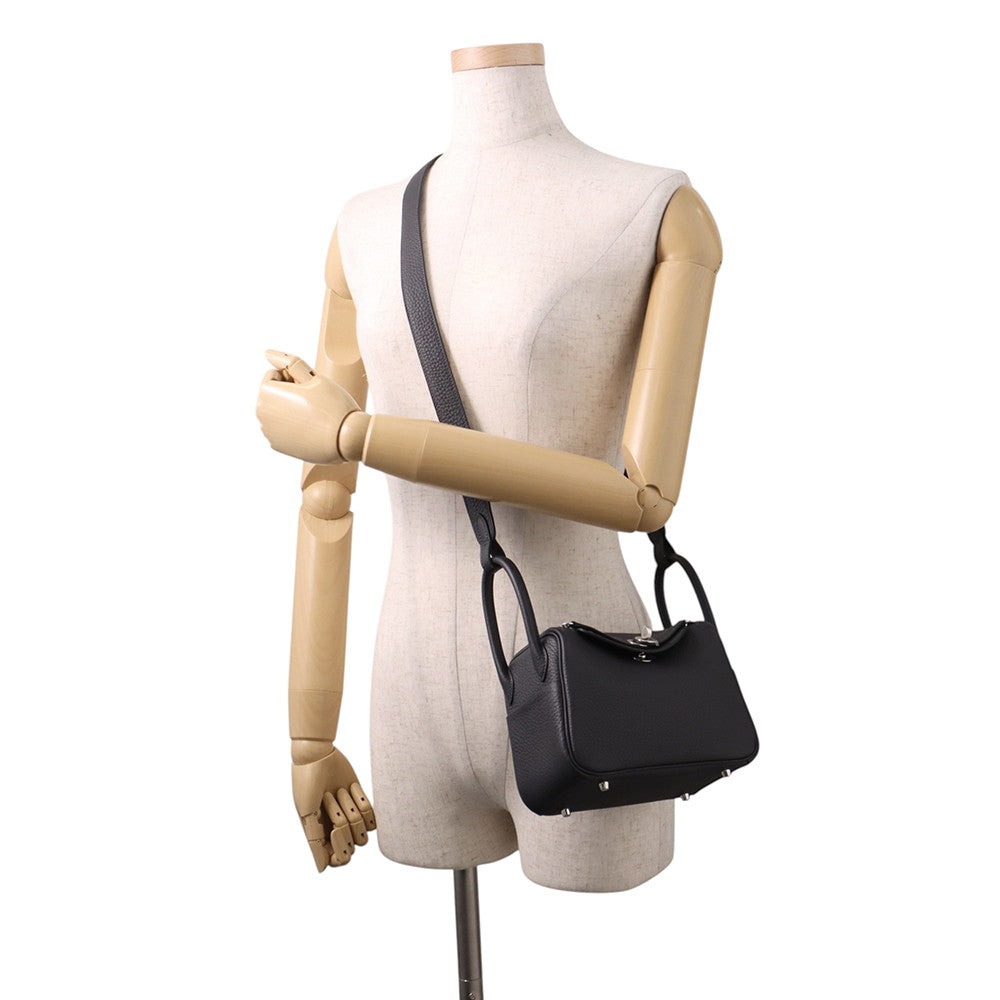 HERMES Lindy Caban Taurillon Clemence Size Mini