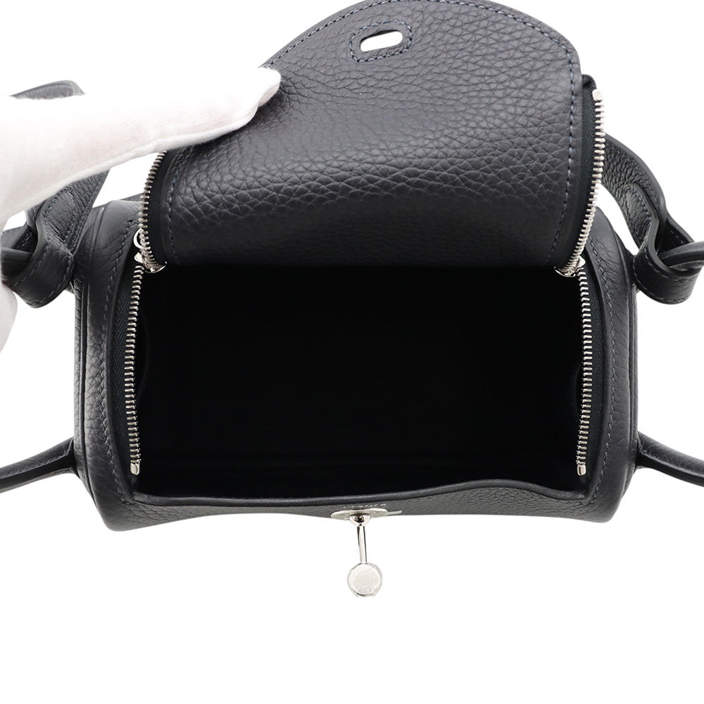 HERMES Lindy Caban Taurillon Clemence Size Mini