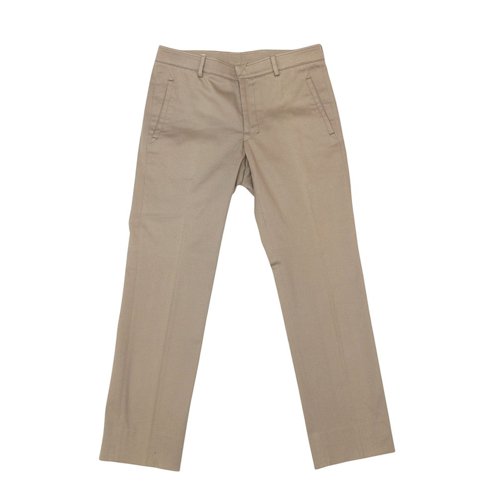 HERMES Pants Saint Germain Size 42 Beige Cotton98% Polyurethane2%