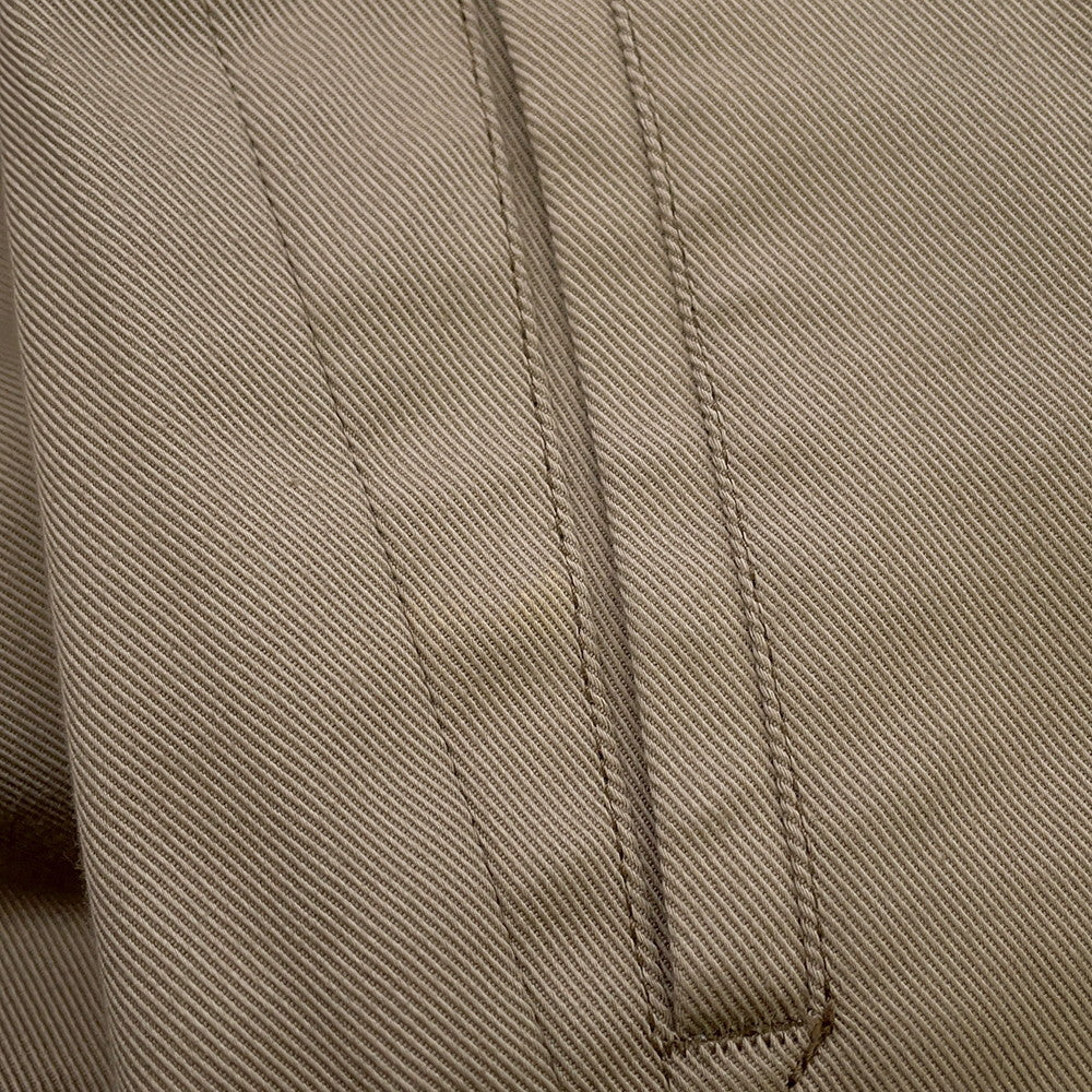 HERMES Pants Saint Germain Size 42 Beige Cotton98% Polyurethane2%