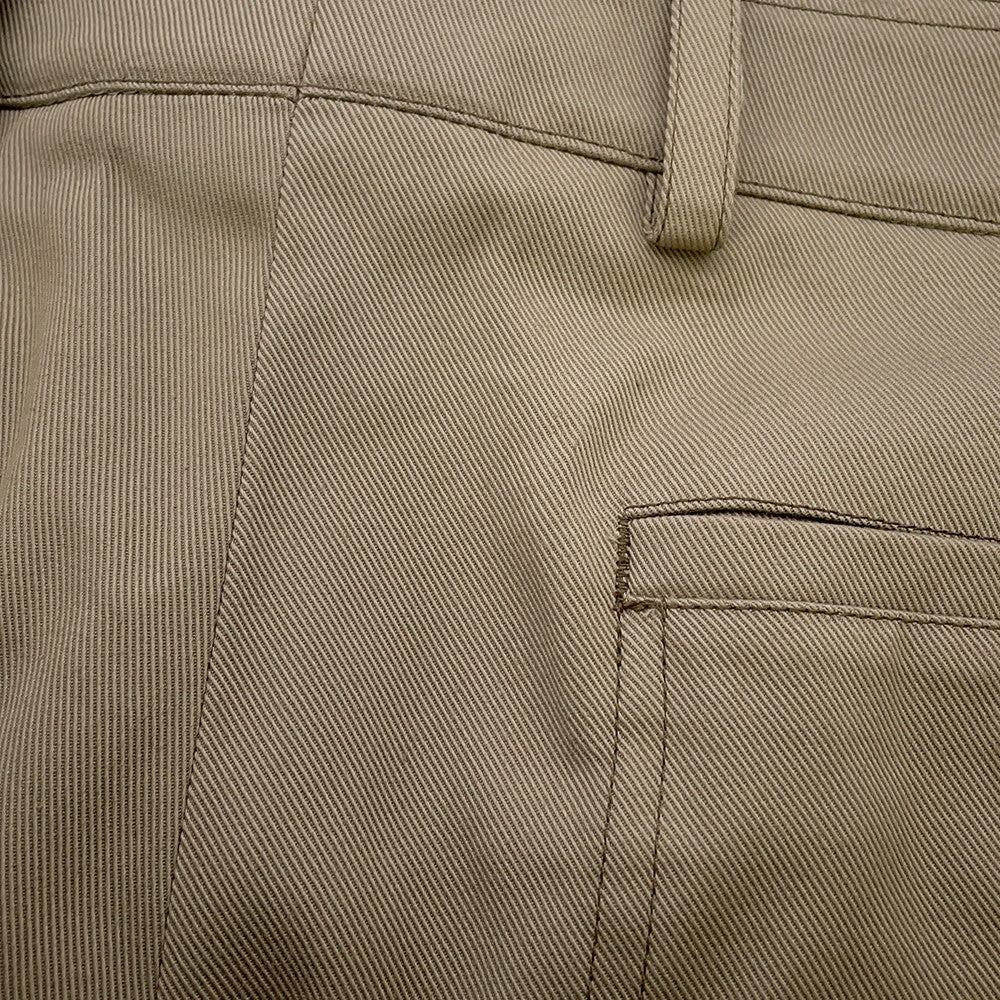 HERMES Pants Saint Germain Size 42 Beige Cotton98% Polyurethane2%