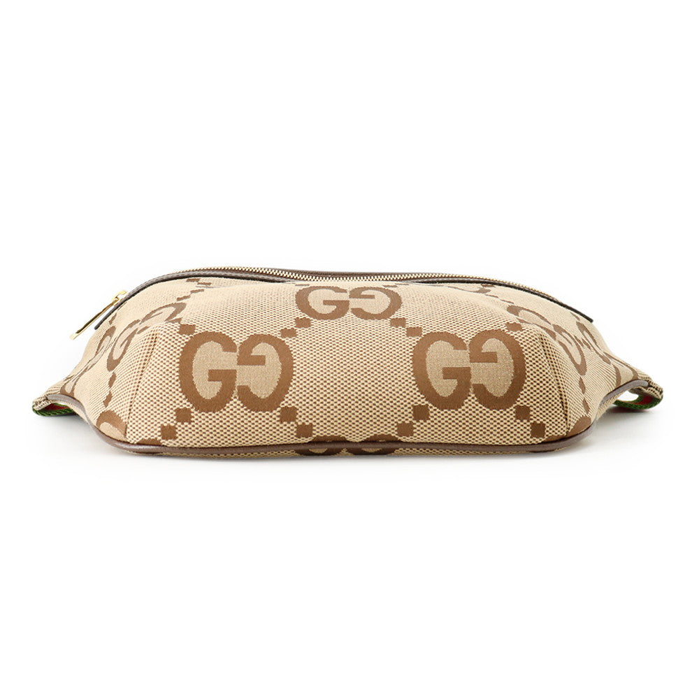 GUCCI jumbo GG belt bag Beige/Brown696031 Canvas Leather