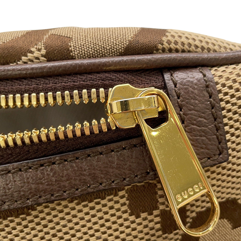 GUCCI jumbo GG belt bag Beige/Brown696031 Canvas Leather