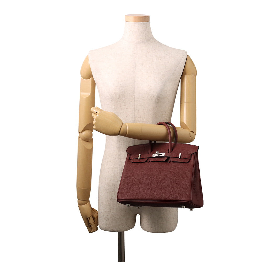 HERMES Birkin Rouge H Togo Leather Size 25