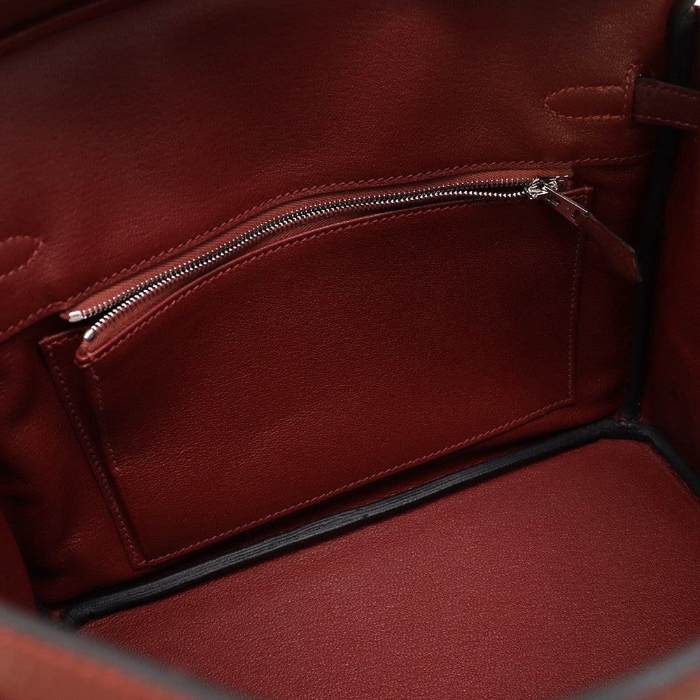 HERMES Birkin Rouge H Togo Leather Size 25