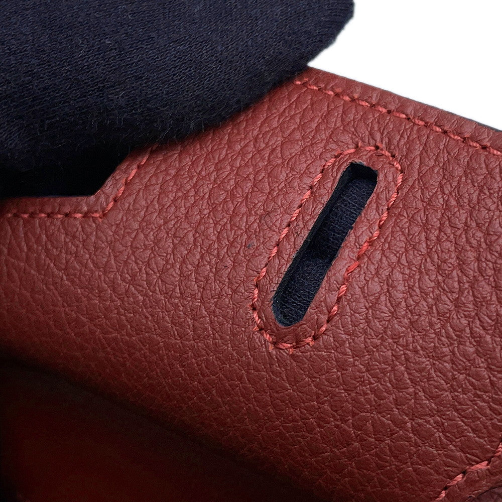 HERMES Birkin Rouge H Togo Leather Size 25