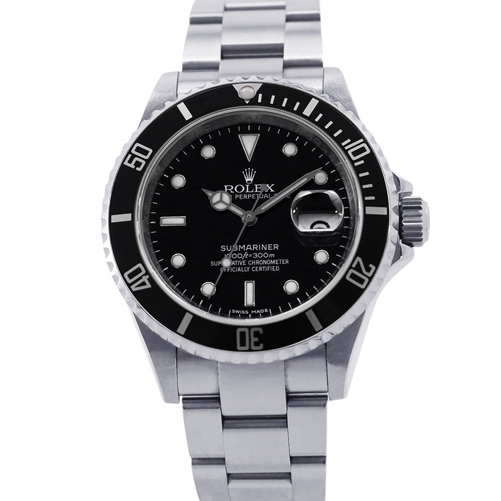 ROLEX Submariner Date W40mm Stainless Steel Black Dial16610