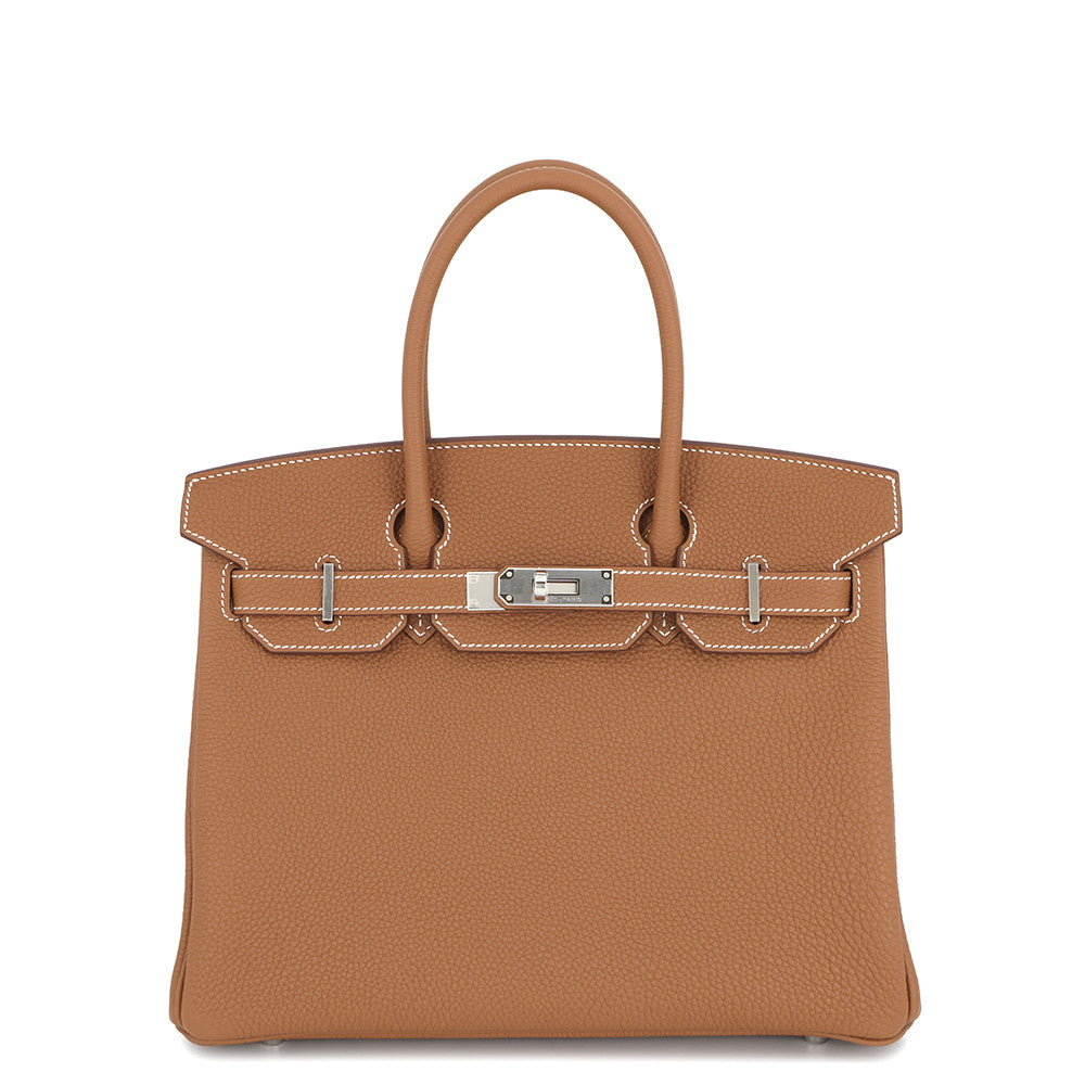 HERMES Birkin Gold Togo Leather Size 30