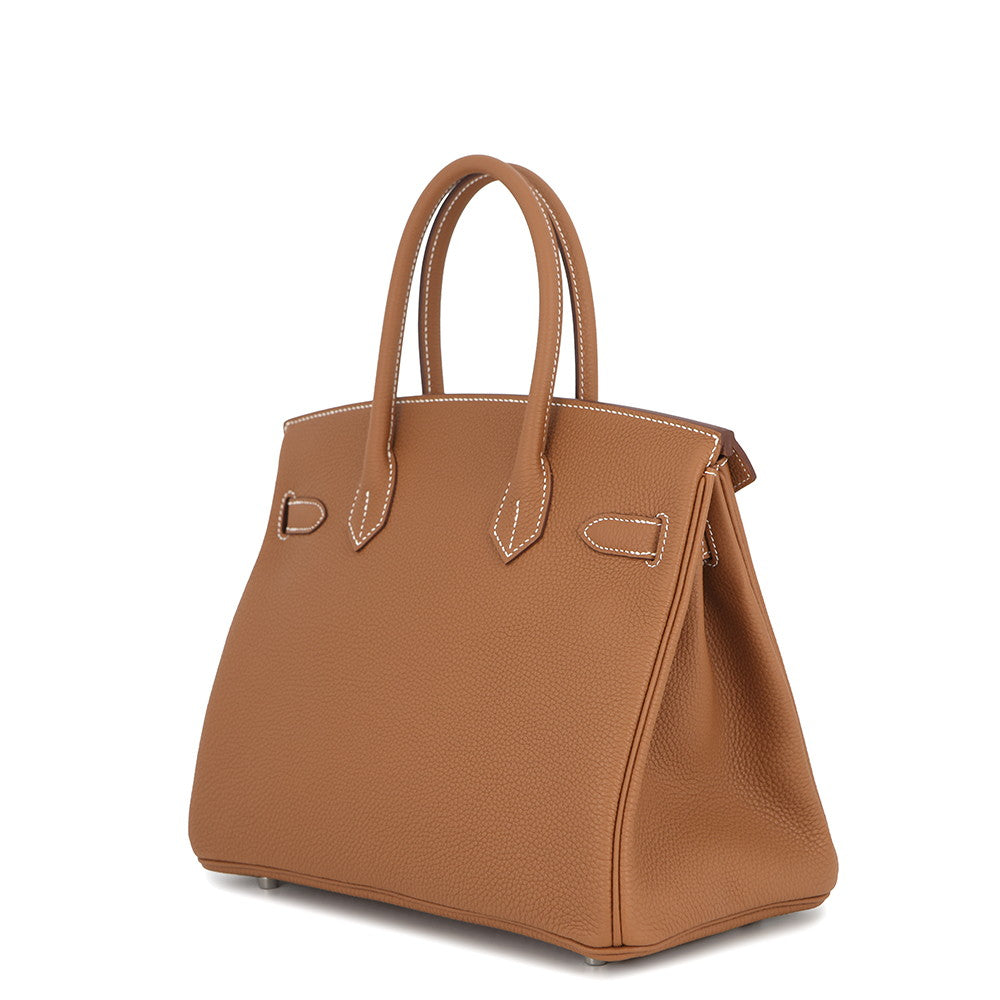 HERMES Birkin Gold Togo Leather Size 30