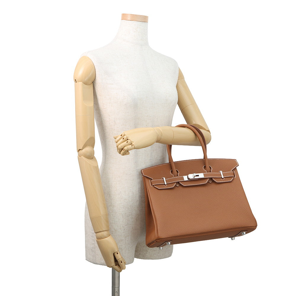 HERMES Birkin Gold Togo Leather Size 30