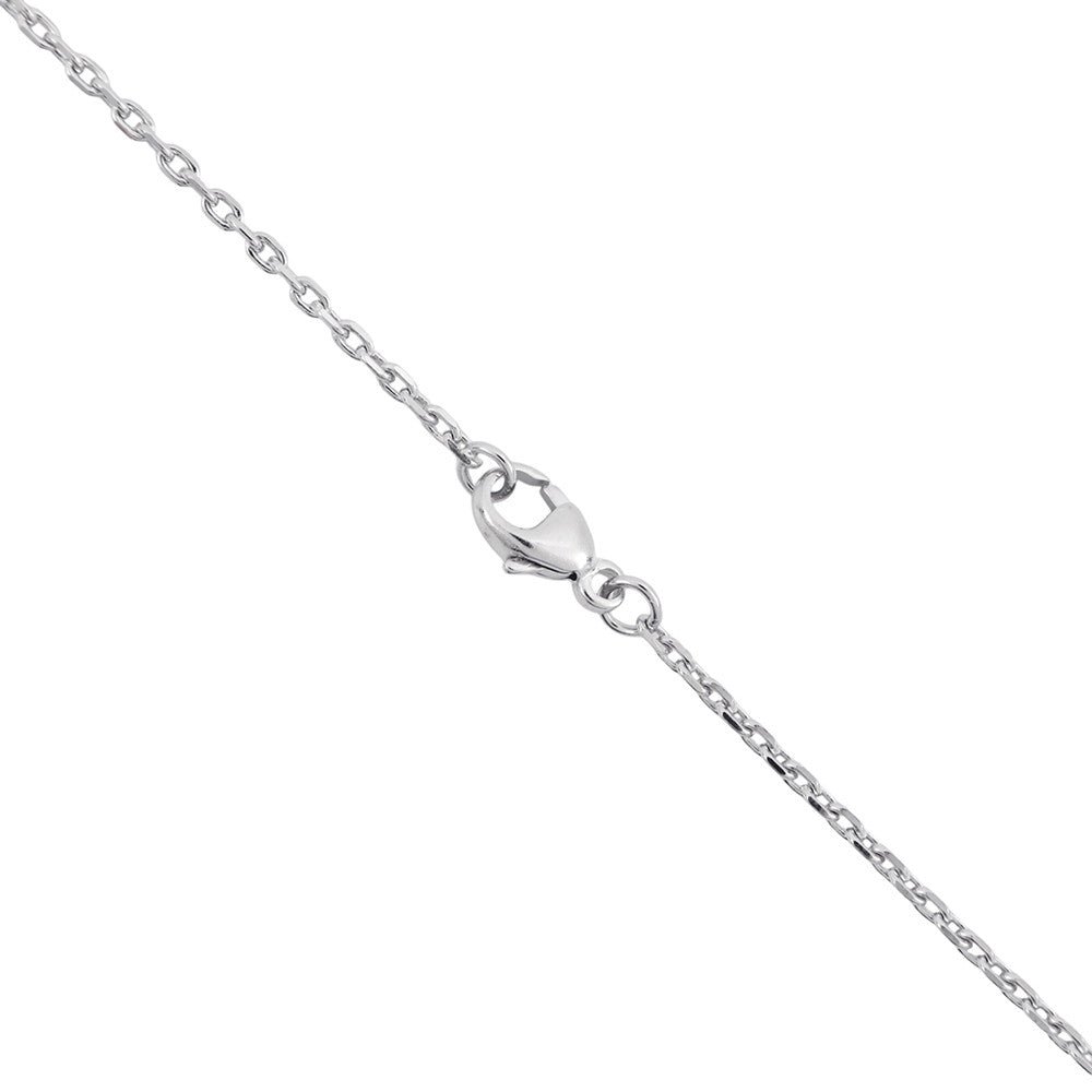 HERMES Pop Ash Necklace Size Mini White Metal