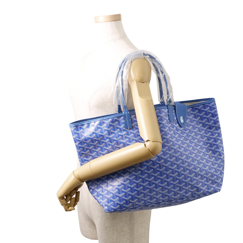 GOYARD Saint Louis BlueSTLCROPMLTY10CL10P PVC Leather Size PM