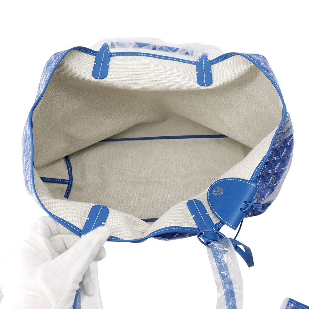 GOYARD Saint Louis BlueSTLCROPMLTY10CL10P PVC Leather Size PM