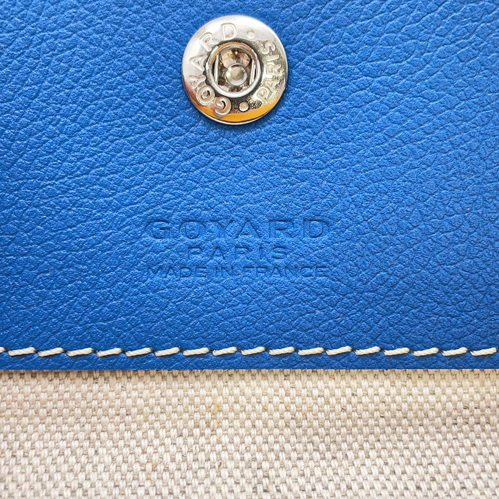GOYARD Saint Louis BlueSTLCROPMLTY10CL10P PVC Leather Size PM