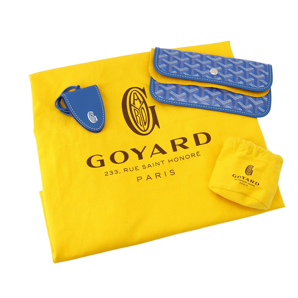 GOYARD Saint Louis BlueSTLCROPMLTY10CL10P PVC Leather Size PM