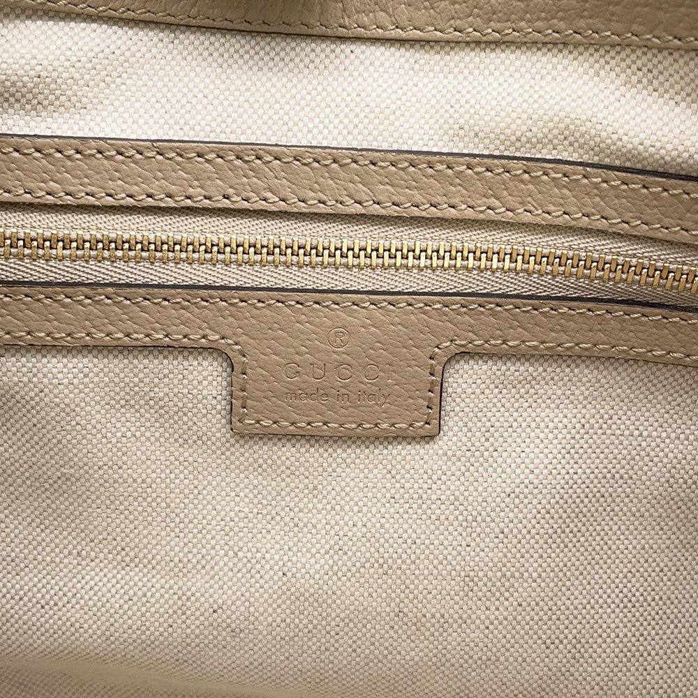 GUCCI Jackie1961 GG Supreme Shoulder Bag Beige678843 PVC Leather