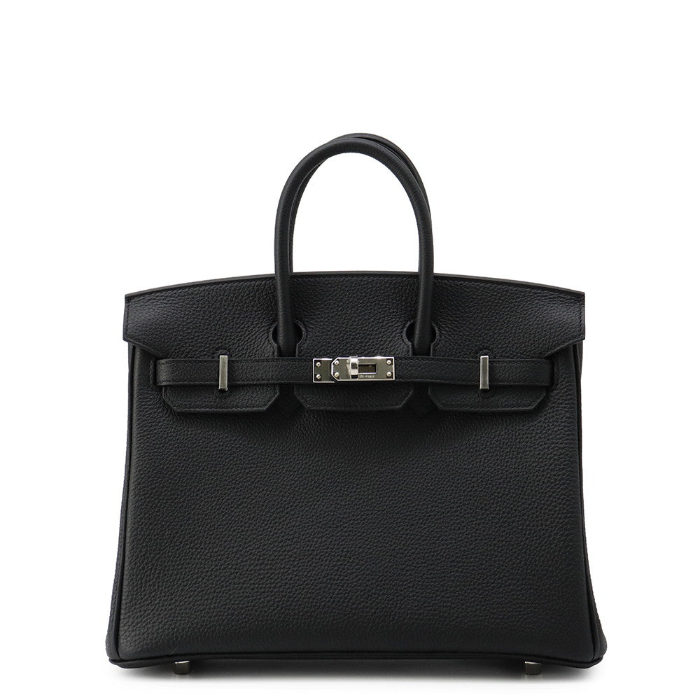 HERMES Birkin Black Togo Leather Size 25