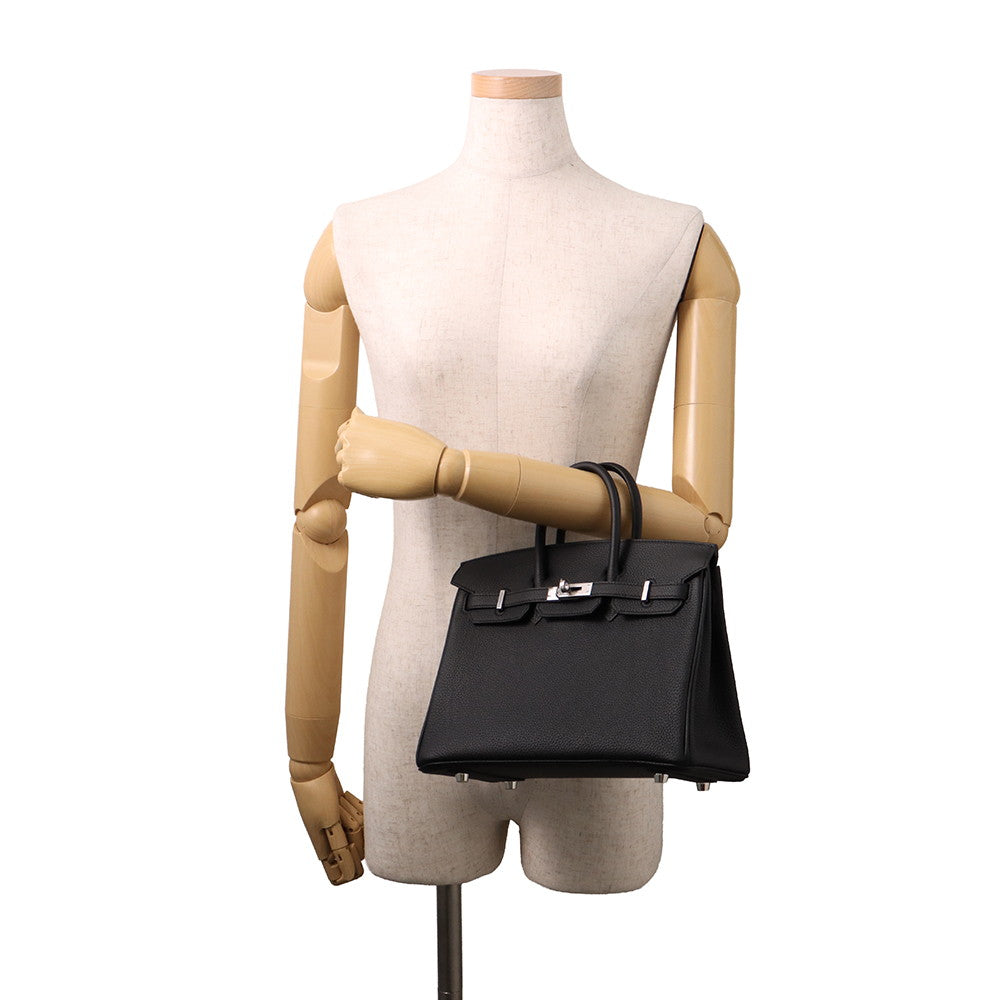HERMES Birkin Black Togo Leather Size 25