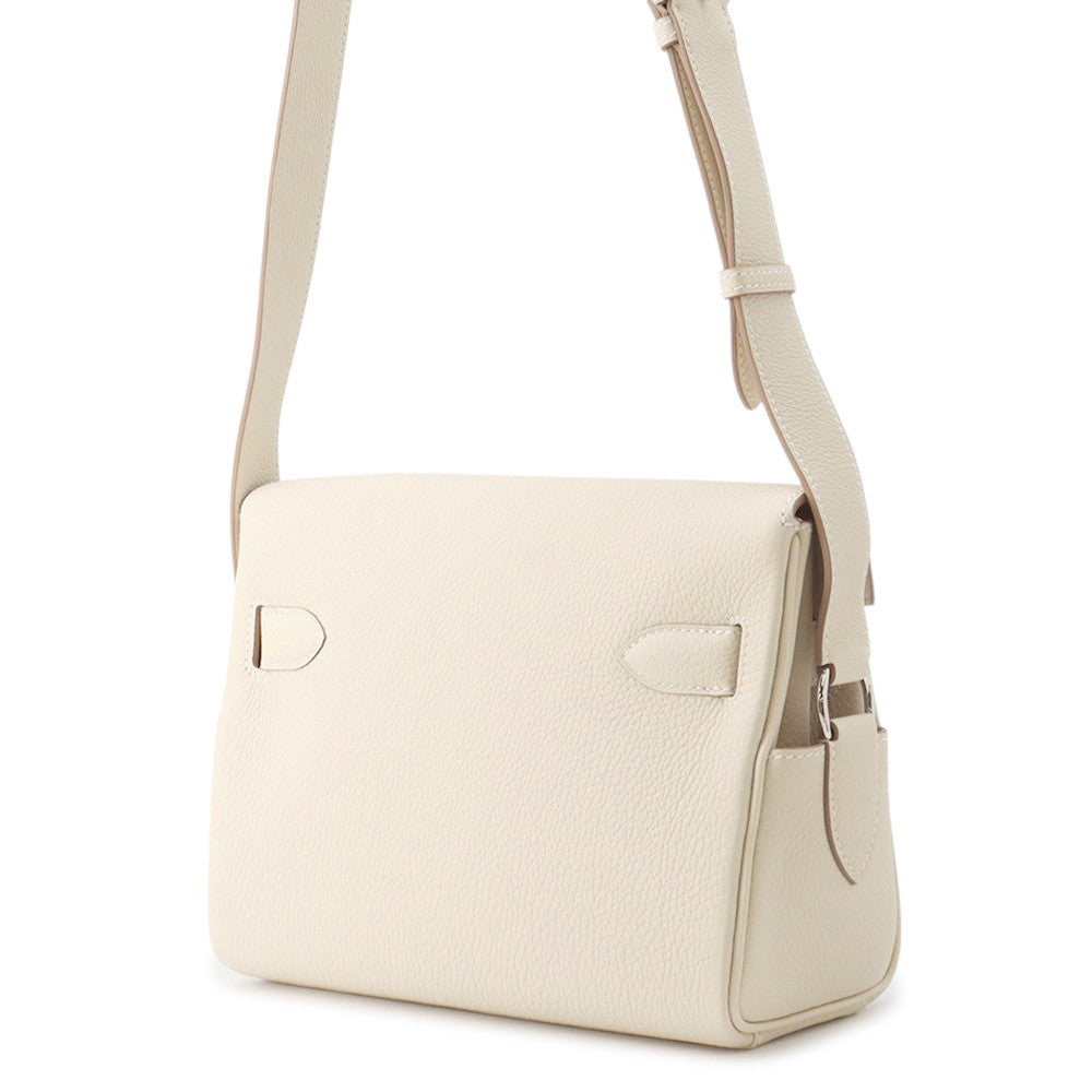 HERMES Kelly Messenger Craie Togo Leather Size PM