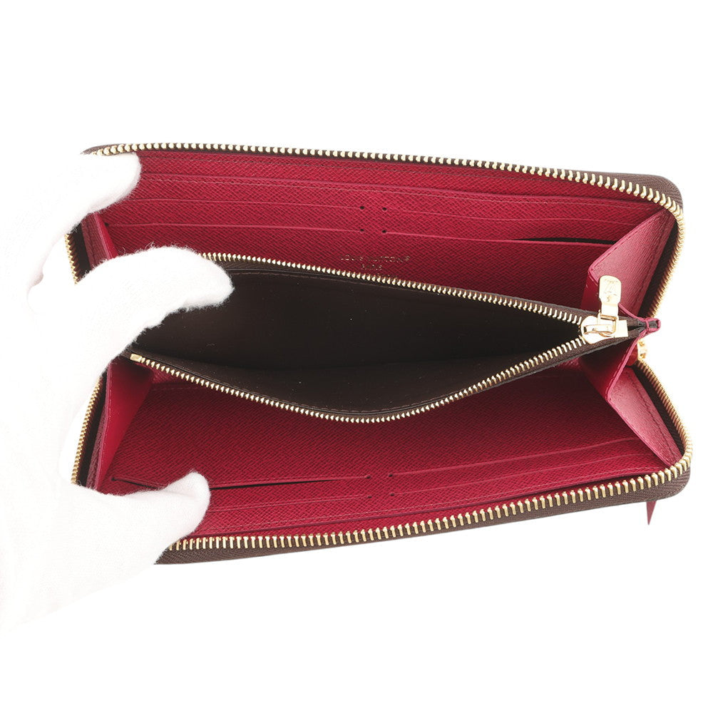 LOUIS VUITTON Portefeuille Clemence FuchsiaM60742 Monogram