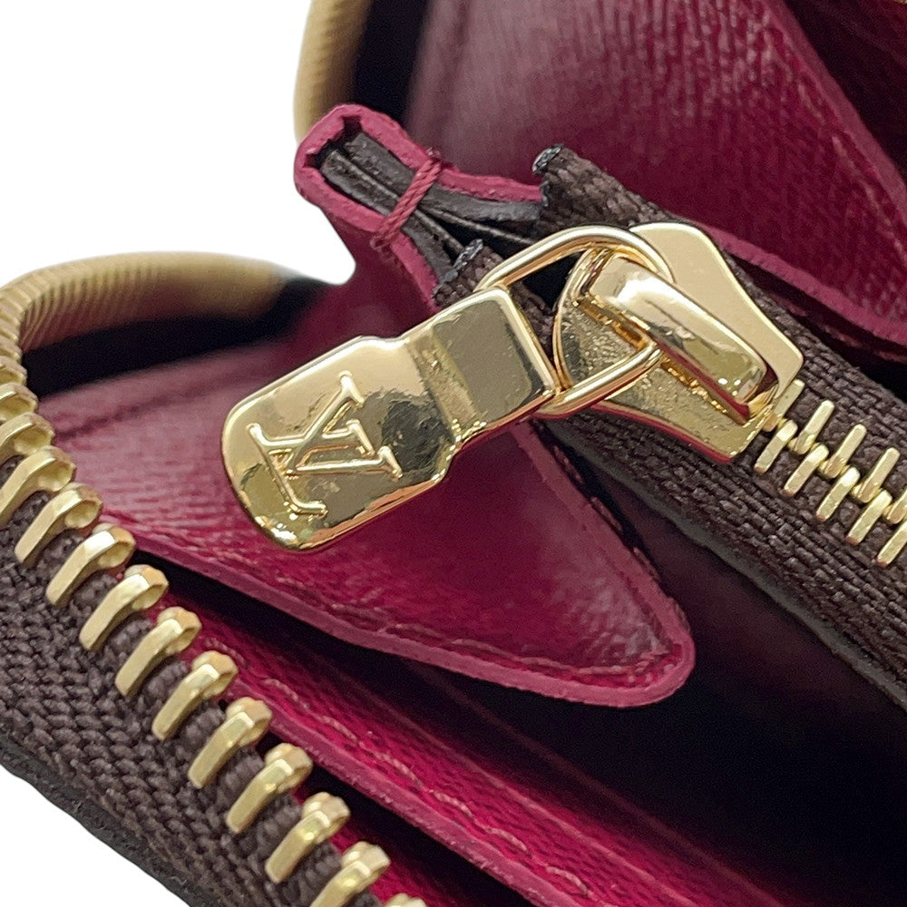 LOUIS VUITTON Portefeuille Clemence FuchsiaM60742 Monogram