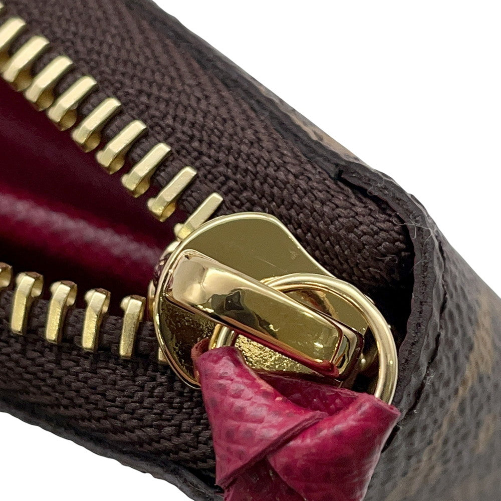 LOUIS VUITTON Portefeuille Clemence FuchsiaM60742 Monogram