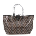 GOYARD Saint Louis with clip Black PVC Leather Size PM