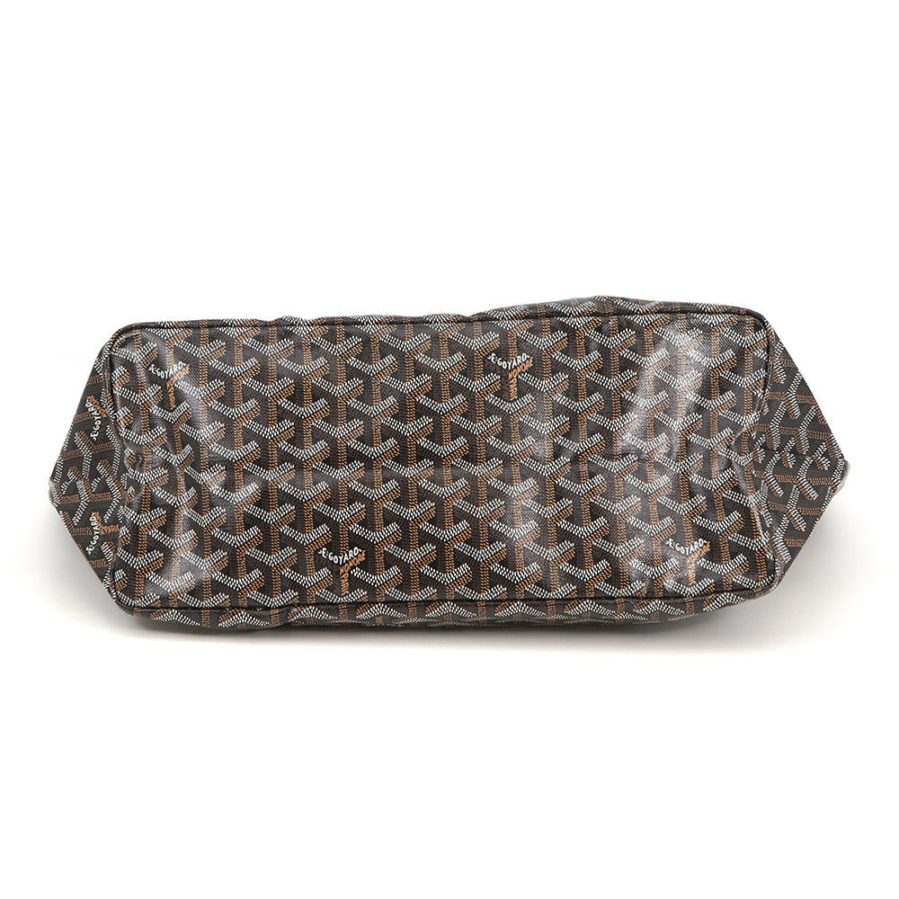GOYARD Saint Louis with clip Black PVC Leather Size PM