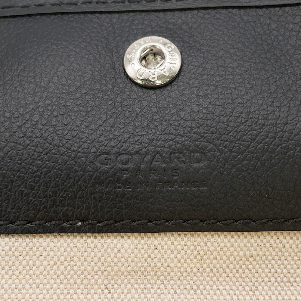 GOYARD Saint Louis with clip Black PVC Leather Size PM