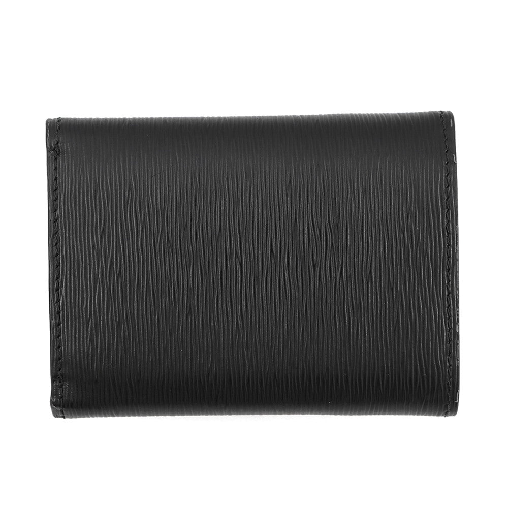 PRADA Vitello Move Tri-fold Compact Wallet Black1MH021 Leather