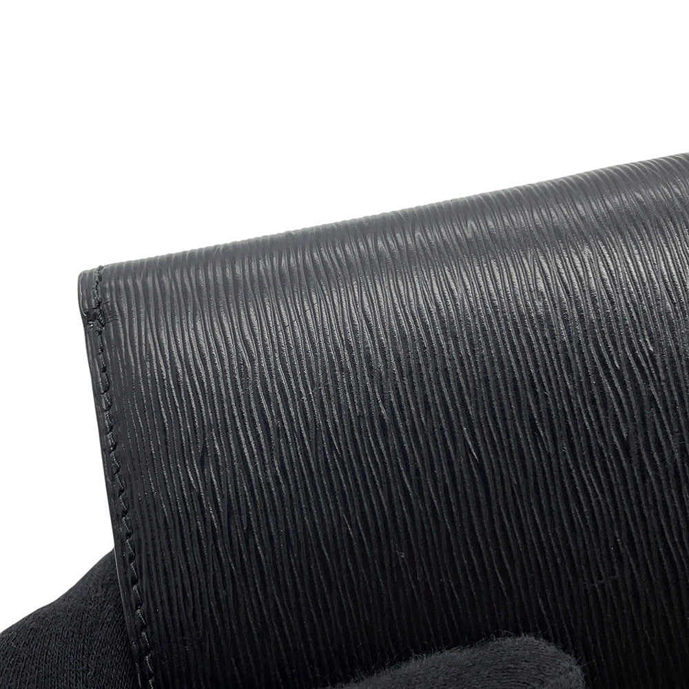 PRADA Vitello Move Tri-fold Compact Wallet Black1MH021 Leather