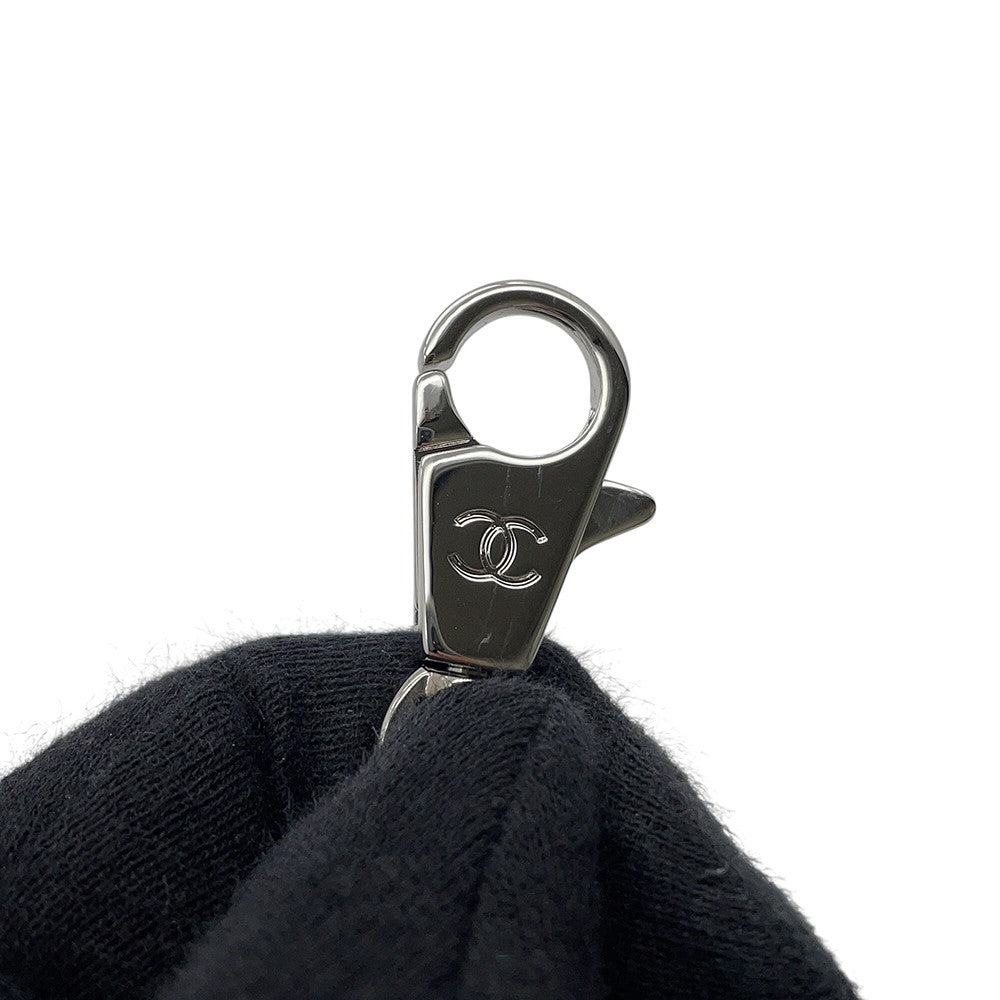 CHANEL Coco Handle 2WAYHandbag SilverAS2215 Caviar Leather Size XXS