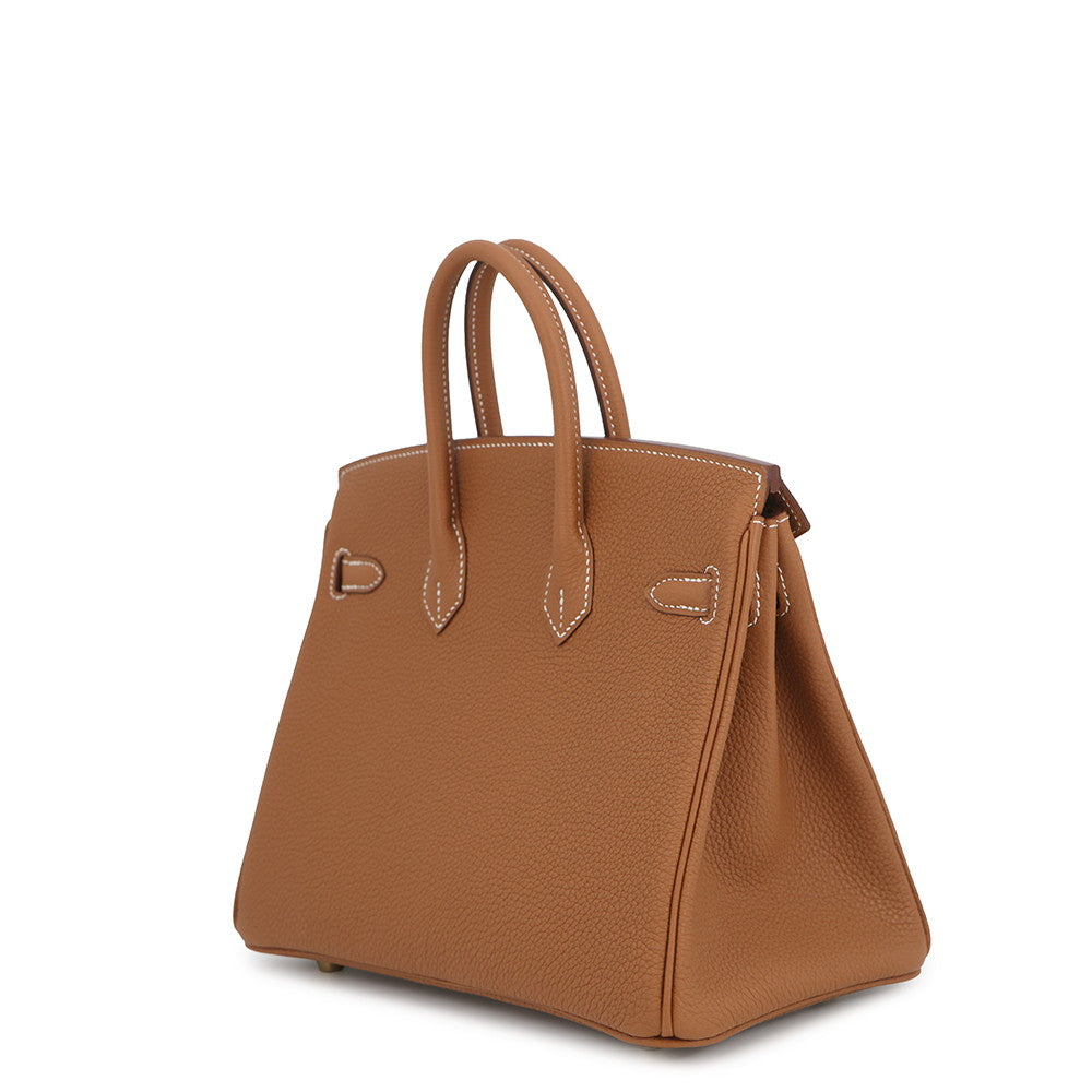 HERMES Birkin Gold Togo Leather Size 25