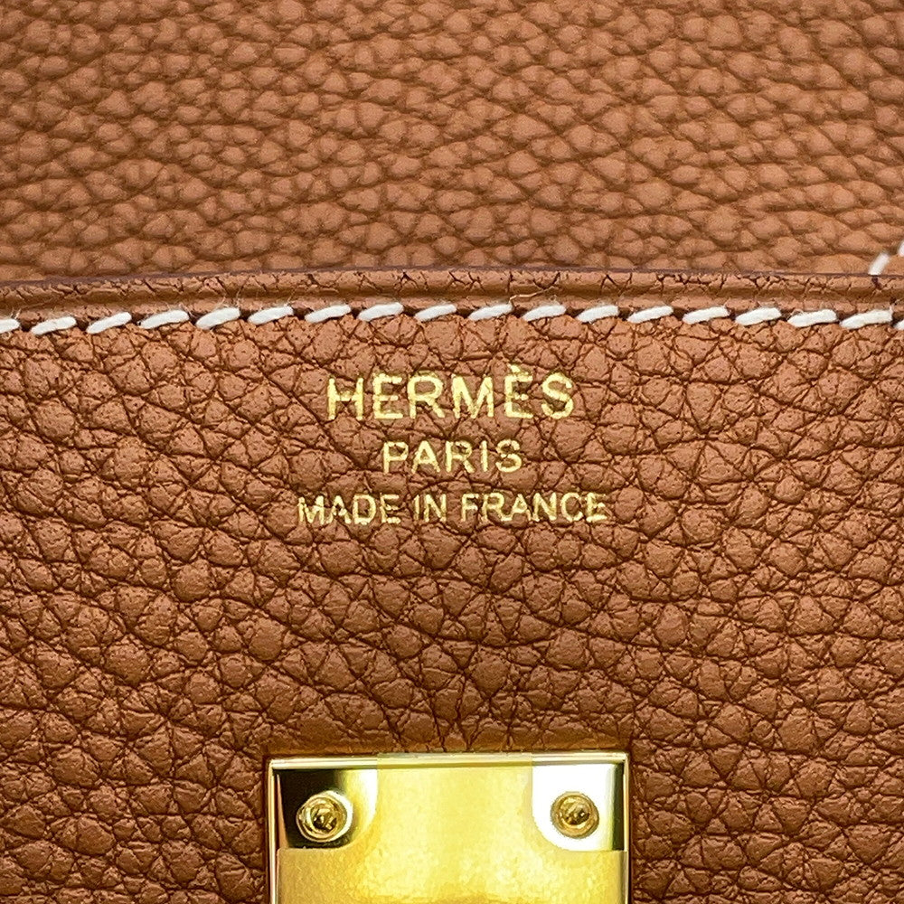 HERMES Birkin Gold Togo Leather Size 25