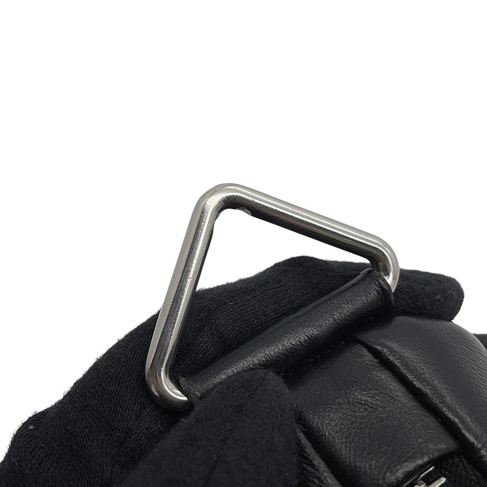 PRADA Triangle Shoulder Bag Black1BH190 Leather