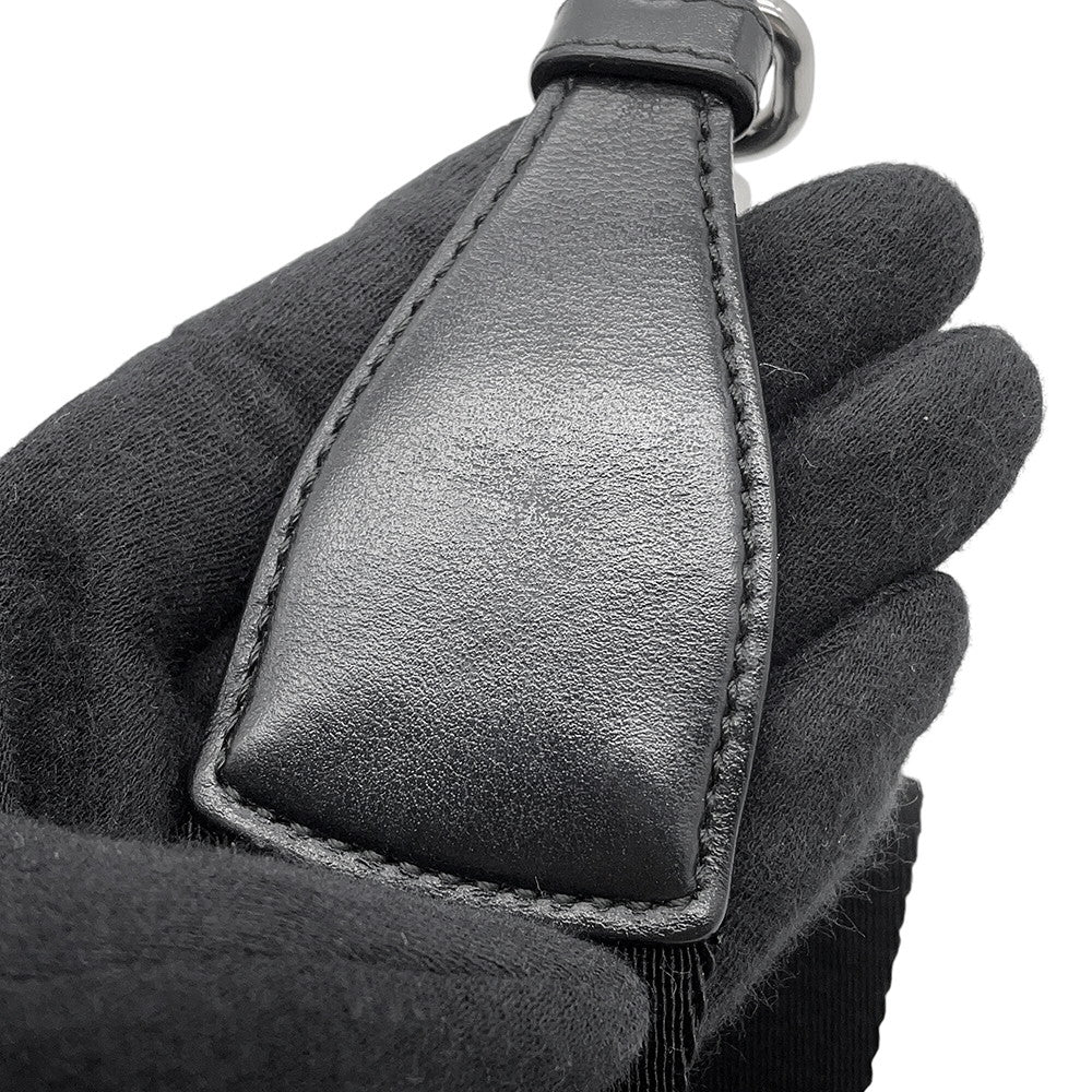 PRADA Triangle Shoulder Bag Black1BH190 Leather