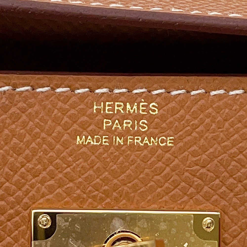 HERMES Kelly wallet long to go Gold Epsom