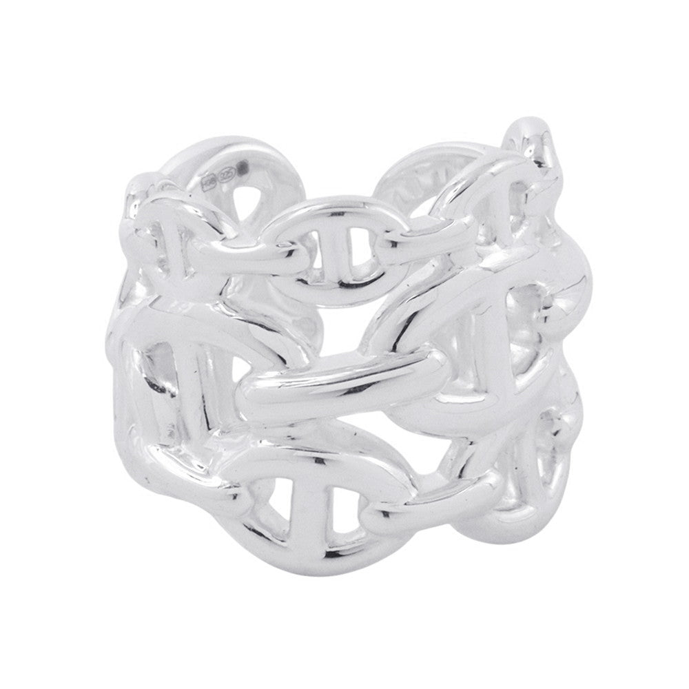 HERMES Chaine d'Ancre Anchene Ring Size GM/51/#11 SV925