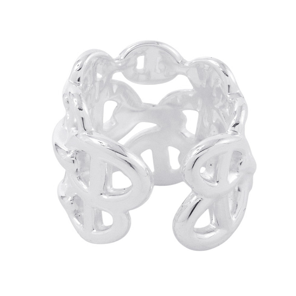 HERMES Chaine d'Ancre Anchene Ring Size GM/51/#11 SV925