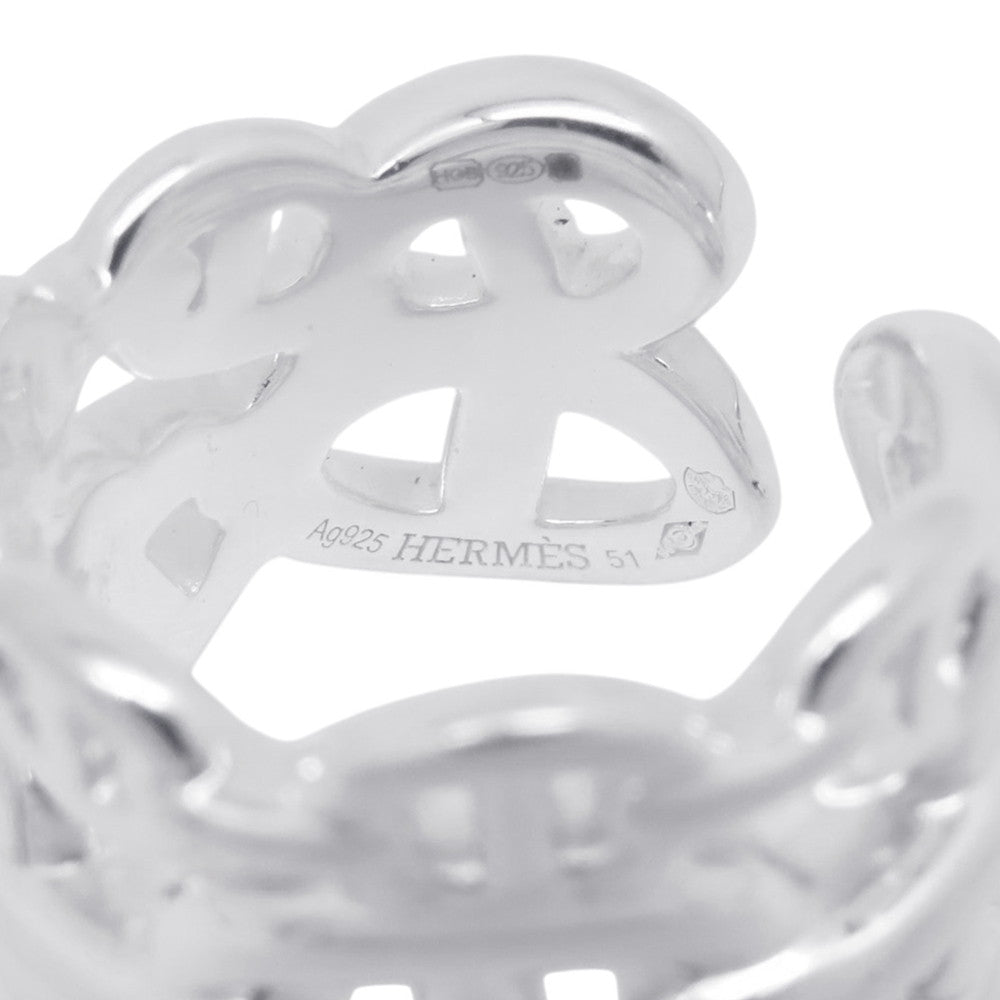 HERMES Chaine d'Ancre Anchene Ring Size GM/51/#11 SV925