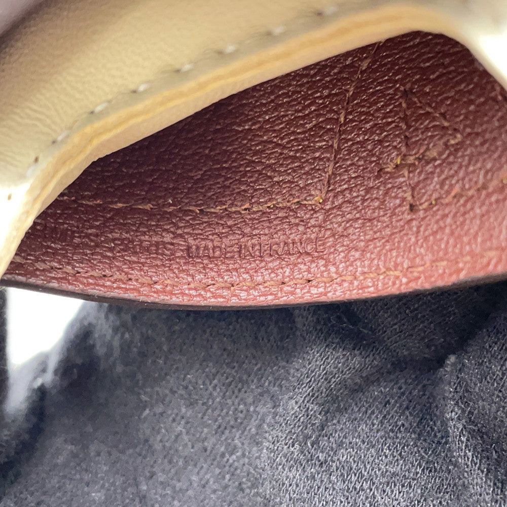 HERMES Rodeo Loveo 24 Craie/Terre/Jaune de Naples Lambskin Swift Leather Size PM