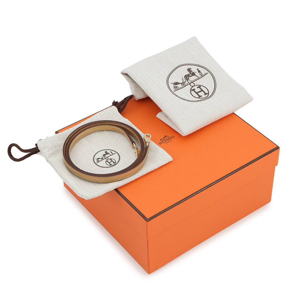 HERMES Mini Kelly 2 Outer stitch Dore Chevre Shamqila