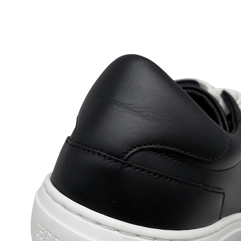 HERMES Day Kelly Buckle Sneakers Black Leather Size 37.5