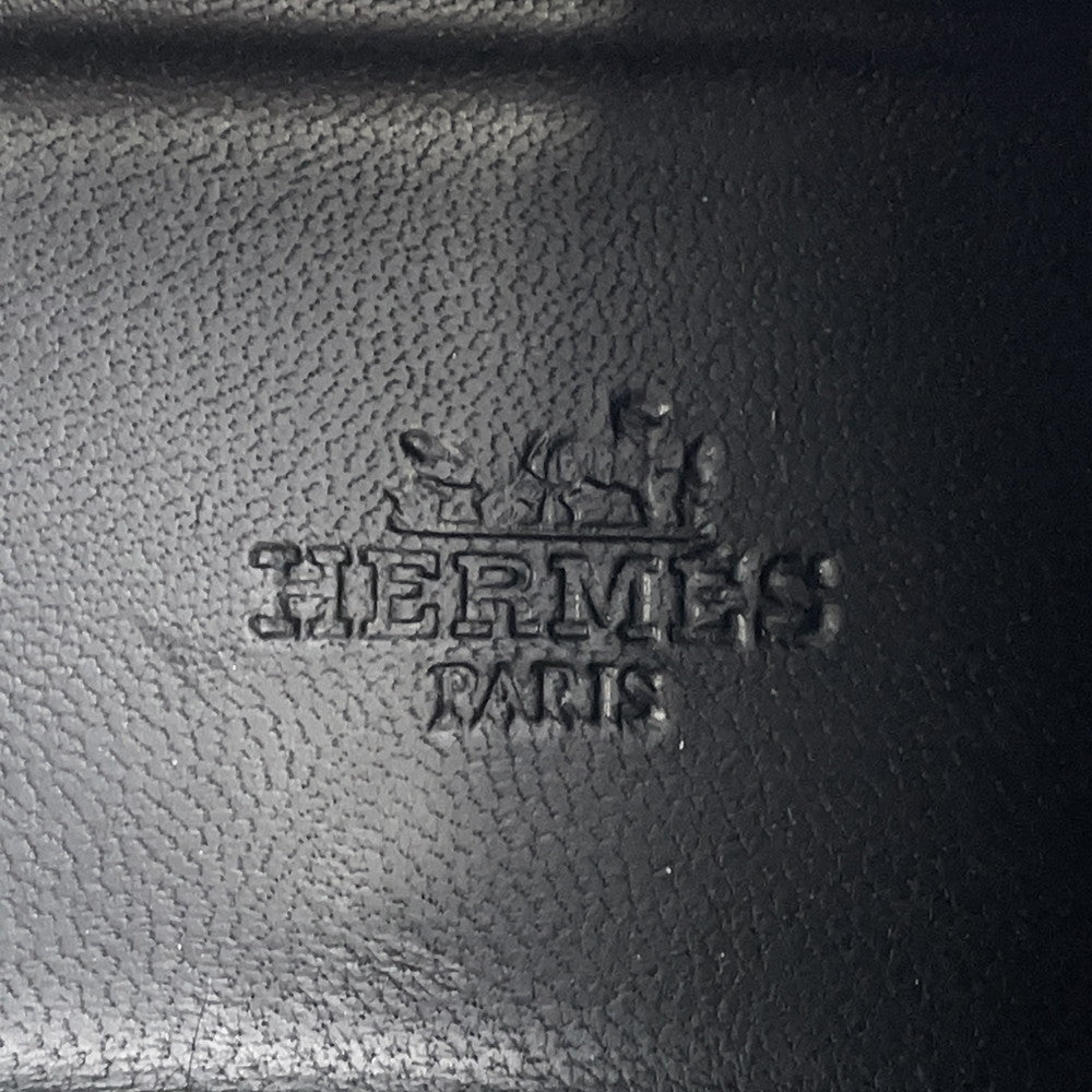 HERMES Day Kelly Buckle Sneakers Black Leather Size 37.5